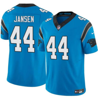 Men's Carolina Panthers #44 J.J. Jansen Blue 2025 F.U.S.E. Vapor Limited Stitched Football Jersey