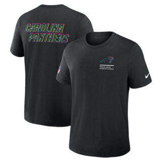 Men's Carolina Panthers Black 2025 Crucial Catch Tri-Blend Dri-FIT T-Shirt