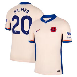 Men's Chelsea #20 Cole Palmer Cream 2024 25 Away Soccer Jersey