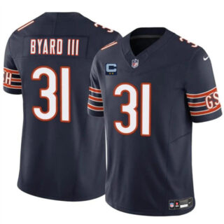 Men's Chicago Bears #31 Kevin Byard III Navy 2025 F.U.S.E. With 2-Star C Patch Vapor Untouchable Limited Stitched Football Jersey