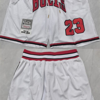 Men's Chicago Bulls #23 Michael Jordan Black Shorts (Run Small)