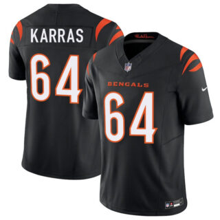 Men's Cincinnati Bengals #64 Ted Karras Black 2025 F.U.S.E. Vapor Untouchable Limited Stitched Football Jersey