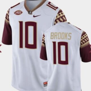 Men's Florida State Seminoles #10 Derrick Brooks White Limited Stitched Jersey