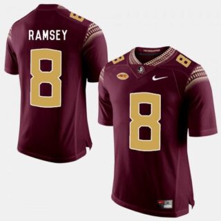 Men's Florida State Seminoles #8 Jalen Ramsey Garnet Stitched Football Jersey