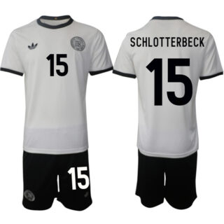 Men's Germany #15 Nico Schlotterbeck White 2025 Home Soccer Jersey Suit