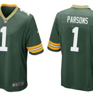 Men's Green Bay Packers #1 Micah Parsons Green 2025 Stitched Game Jersey