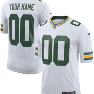 Men's Green Bay Packers Active Player Custom White 2025 New Vapor Untouchable Limited Stitched Football Jersey