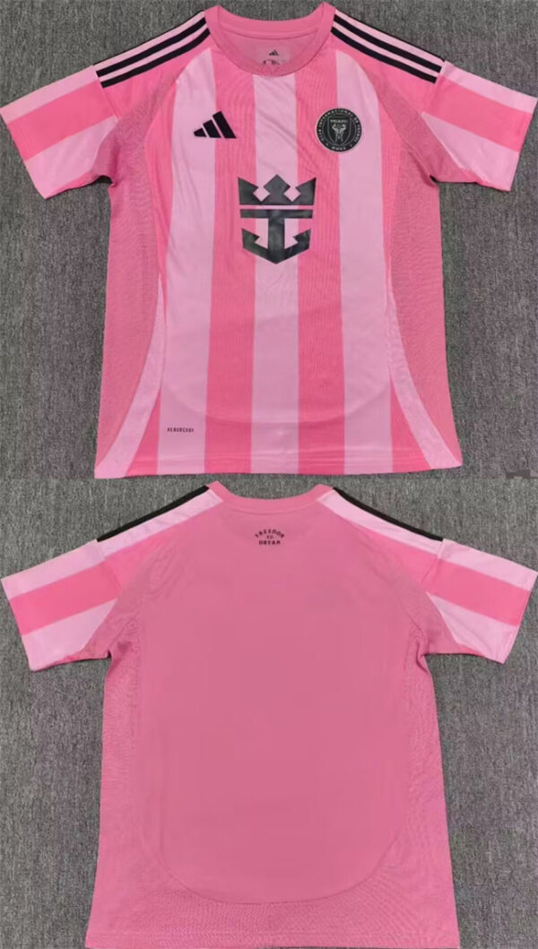 Men's Inter Miami CF Blank 2025 Pink Home Soccer Jersey 2