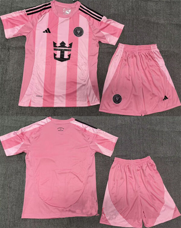 Men's Inter Miami CF Blank 2025 Pink Home Soccer Jersey Suit