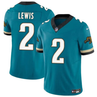 Men's Jacksonville Jaguars #2 Jourdan Lewis Teal 2025 F.U.S.E. Vapor Untouchable Limited Stitched Jersey