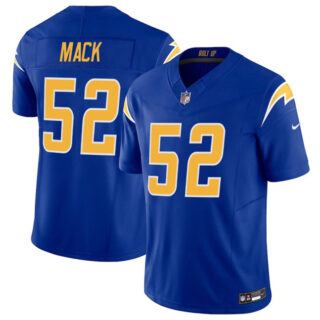 Men's Los Angeles Chargers #52 Khalil Mack Royal 2025 F.U.S.E Vapor Limited Stitched Football Jersey