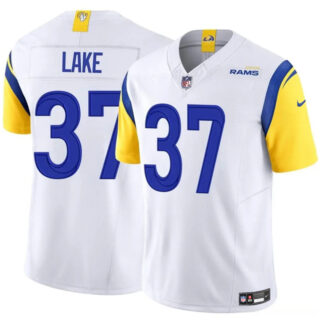 Men's Los Angeles Rams #37 Quentin Lake White 2025 F.U.S.E. Vapor Untouchable Stitched Football Jersey