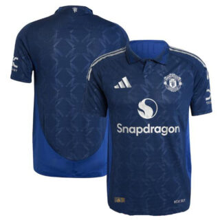 Men's Manchester United Custom 2024 25 Navy Away Soccer Jersey