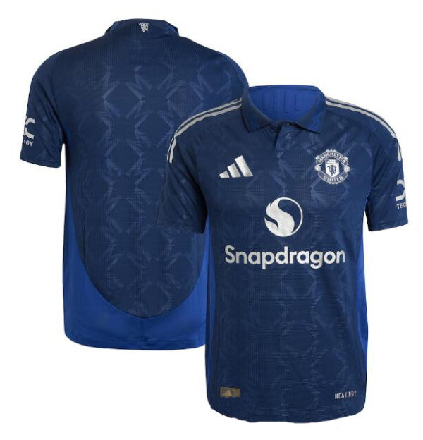 Men's Manchester United Custom 2024 25 Navy Away Soccer Jersey
