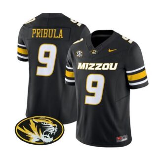 Men's Memphis Tigers #9 Beau Pribula Black F.U.S.E. Vapor Limited Stitched Football Jersey