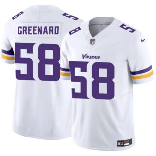 Men's Minnesota Vikings #58 Jonathan Greenard White 2025 F.U.S.E. Vapor Untouchable Limited Stitched Jersey