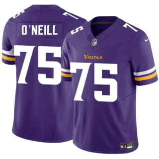 Men's Minnesota Vikings #75 Brian O'Neill Purple 2025 F.U.S.E. Vapor Untouchable Limited Stitched Jersey