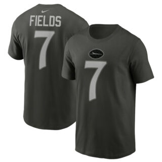 Men's New York Jets #7 Justin Fields Gotham Green 2025 Rivalries Collection Player Name & Number T-Shirt