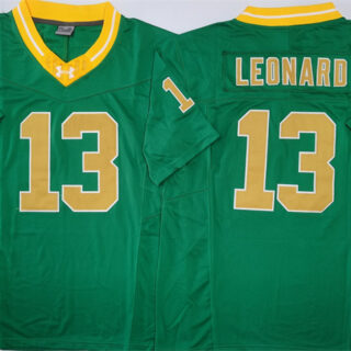 Men's Notre Dame Fighting Irish #13 Riley Leonard Green 2024 F.U.S.E. Limited Stitched Jersey
