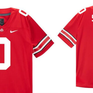 Men's Ohio State Buckeyes #0 Sonny Styles Red Stitched Football Jersey