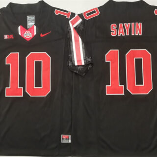 Men's Ohio State Buckeyes #10 Julian Sayin Black F.U.S.E. Limited Stitched Jersey