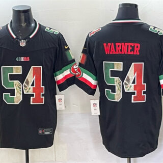 Men's San Francisco 49ers #54 Fred Warner Black 2025 F.U.S.E. Mexico Vapor Limited Stitched Football Jersey