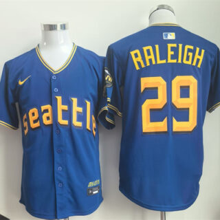 Men's Seattle Mariners #29 Cal Raleigh Royal 2025 Limited Stitched jersey