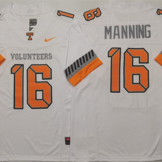 Men's Tennessee Volunteers #16 Peyton Manning White 2025 F.U.S.E. Stitched Jersey