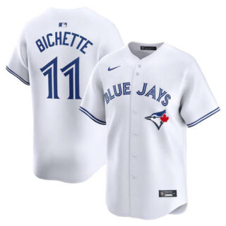 Men's Toronto Blue Jays #11 Bo Bichette White 2024 Home Limited Stitched Baseball Jersey