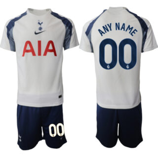 Men's Tottenham Hotspur Custom 2025 26 White Home Soccer Jersey Suit