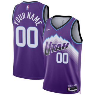 Men's Utah Jazz Active Player Custom Purple 2025 Icon Edition Stitched Basketball Jersey