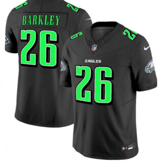 Men's #26 Saquon Barkley Philadelphia Eagles Black Limited Stitched Jersey