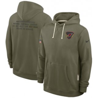 Men's Arizona Cardinals Olive 2025 Salute to Service Pullover Hoodie