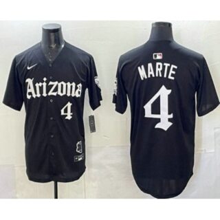 Men's Arizona Diamondbacks #4 Ketel Marte Black Vapor Premier Limited Stitched Baseball Jersey