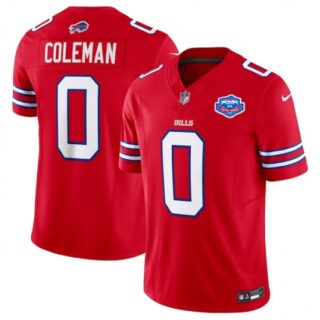 Men's Buffalo Bills #0 Keon Coleman Red 2025 F.U.S.E. With Farewell Vapor Untouchable Limited Football Stitched Jersey