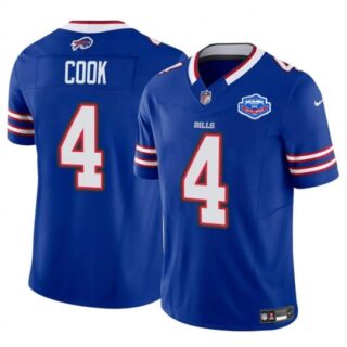 Men's Buffalo Bills #4 James Cook Blue 2025 F.U.S.E. With Farewell Vapor Untouchable Limited Football Stitched Jersey