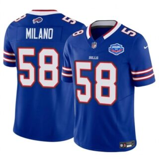 Men's Buffalo Bills #58 Matt Milano Blue 2025 F.U.S.E. With Farewell Vapor Untouchable Limited Football Stitched Jersey