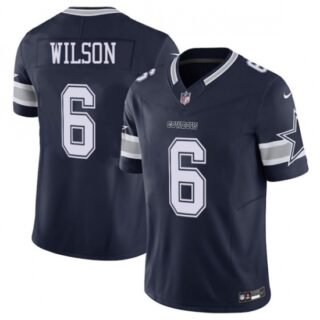 Men's Dallas Cowboys #6 Donovan Wilson Navy 2025 F.U.S.E Vapor Untouchable Limited Football Stitched Jersey