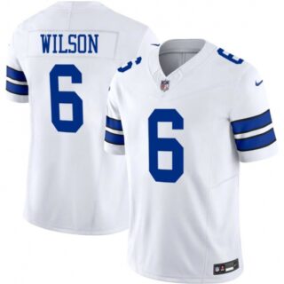 Men's Dallas Cowboys #6 Donovan Wilson White 2025 F.U.S.E Vapor Untouchable Limited Football Stitched Jersey