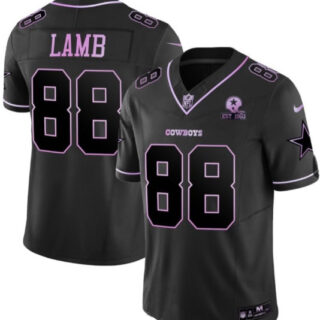 Men's Dallas Cowboys #88 Ceedee Lamb Deep Purple Vapor Limited Jersey