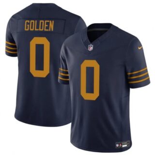 Men's Green Bay Packers #0 Matthew Golden Navy The 1923 Classic Vapor F.U.S.E. Limited Football Stitched Jersey