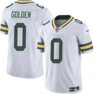 Men's Green Bay Packers #0 Matthew Golden White 2025 Vapor Untouchable Limited Football Stitched Jersey