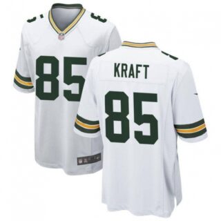 Men's Green Bay Packers #85 Tucker Kraft White Football Stitched Game Jersey