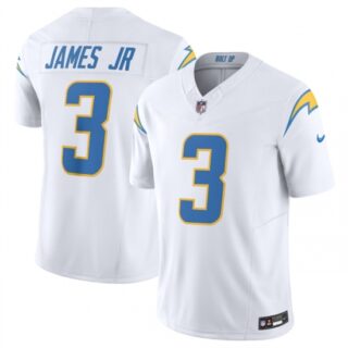 Men's Los Angeles Chargers #3 Derwin James Jr. White 2025 F.U.S.E. Vapor Untouchable Limited Football Stitched Jersey