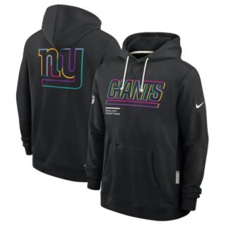Men's New York Giants Black 2025 Crucial Catch Dri-FIT Hoodie