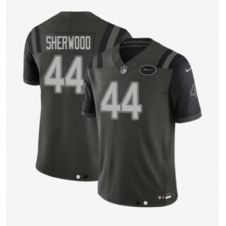 Men's New York Jets #44 Sherwood Black Rivalries Collection Jersey
