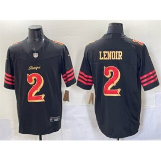 Men's San Francisco 49ers #2 Deommodore Lenoir Black 2025 F.U.S.E. Rivalry SeriesVapor Limited Stitched Football Jersey