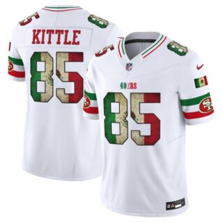 Men's San Francisco 49ers #85 George kittle White 2025 F.U.S.E. Mexico Vapor Limited Football Stitched Jersey