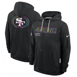 Men's San Francisco 49ers Black 2025 Crucial Catch Dri-FIT Hoodie