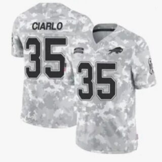 Youth Buffalo Bills #35 Jimmy Ciarlo Limited Arctic Camo 2024 Salute to Service Jersey